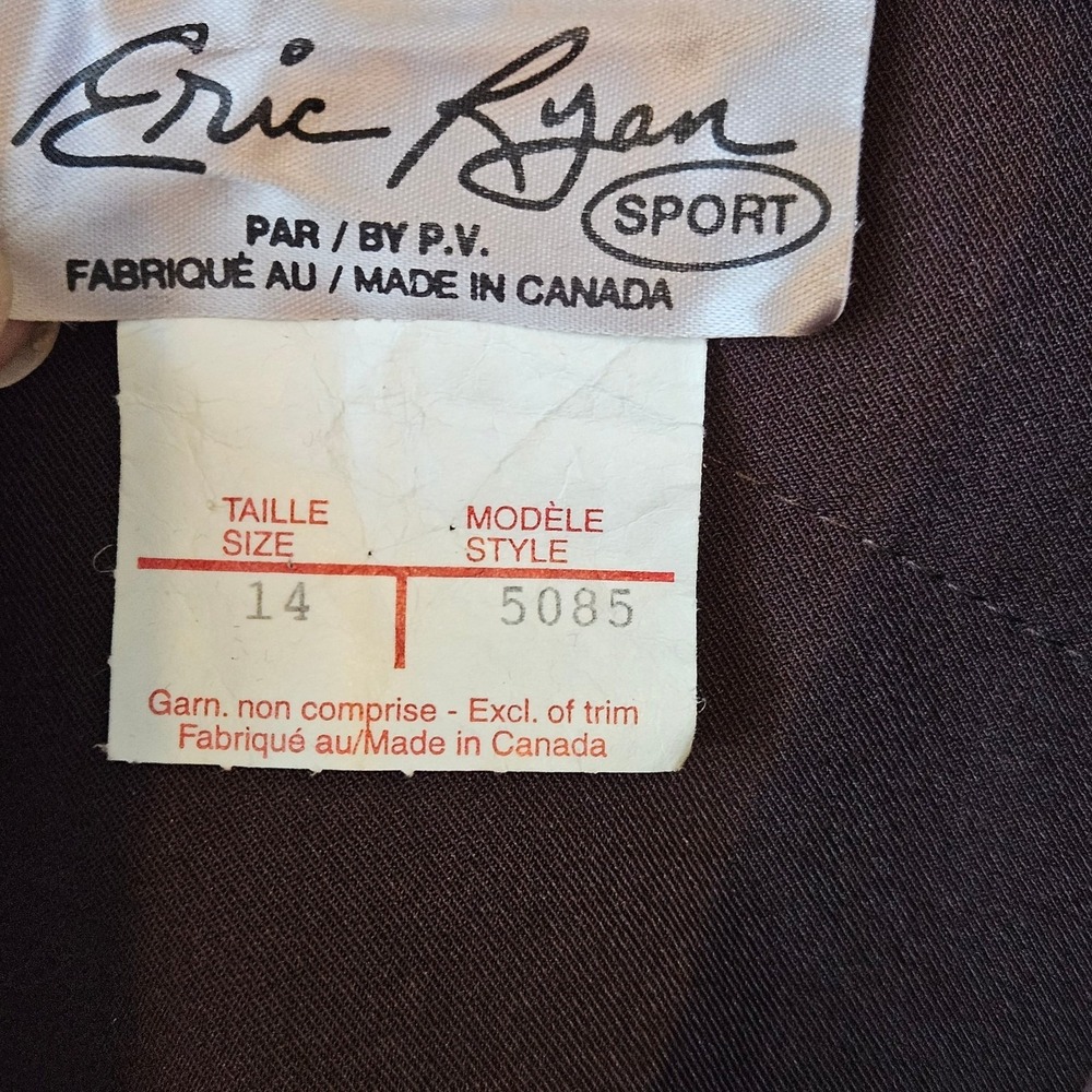 Vintage Eric Ryan Sport Mixed Texture Patchwork Full Zip Jacket - Picture 5 of 5